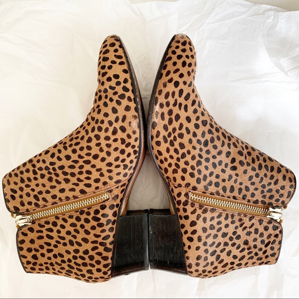 Rebecca Minkoff Cheetah Chelsea Macri Ankle Booties Size 7 1/2 - Picture 7 of 10